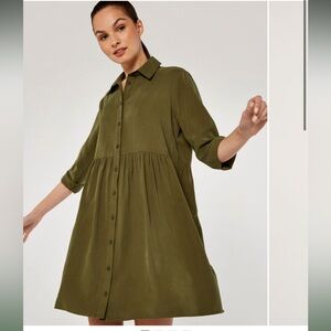 APRICOT Khaki Mini Dress